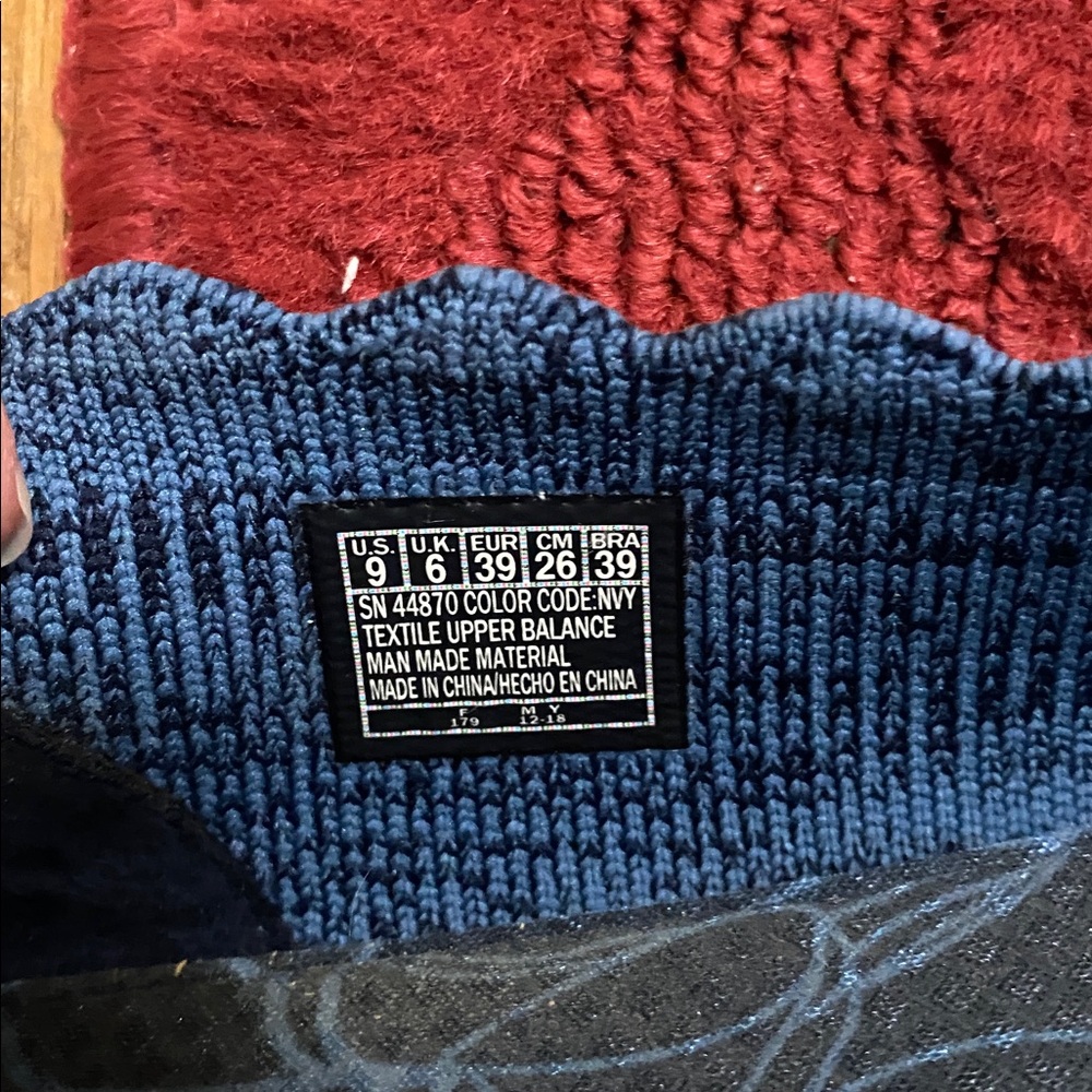 Skechers Women’s Navy Knit Slip-On Flats - Picture 2 of 4